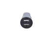  USB nabíjecí autoadaptér, 2x USB, 3400mA max., DC 12-24V, bílošedivý