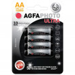 AgfaPhoto Ultra alkalická baterie LR06/AA, 4ks