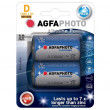 AgfaPhoto Power alkalická baterie LR20/D, blistr 2ks