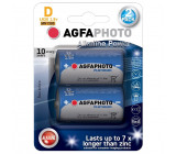 AgfaPhoto Power alkalická baterie LR20/D, blistr 2ks