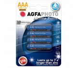 AgfaPhoto Power alkalická baterie LR03/AAA, blistr 4ks