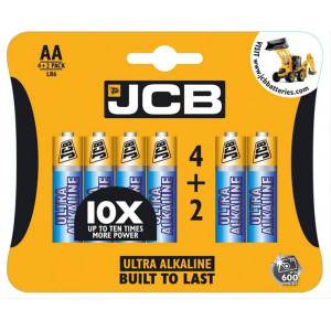 JCB OXI DIGITAL alkalická baterie LR06, blistr 6 ks
