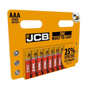 JCB zinko-chloridová baterie R03, blistr 10 ks