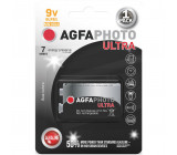 AgfaPhoto Ultra alkalická baterie 9V, blistr 1ks