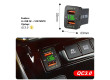 2x USB nabíječka QC3.0 s voltmetrem do Toyota