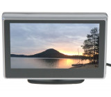 LCD monitor 4" černo-stříbrný, drážák s přísavkou