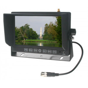 Monitor 7" se 2x4PIN vstup,čelním AV, GPS