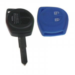 Silikonový obal pro klíč Suzuki 2-tlačítkový, modrý