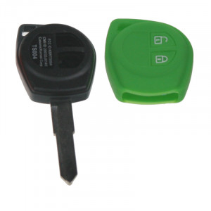Silikonový obal pro klíč Suzuki 2-tlačítkový, zelený