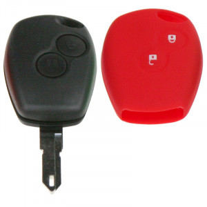 Silikonový obal pro klíč Renault 2-tlačítkový, červený