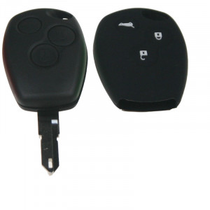 Silikonový obal pro klíč Renault 3-tlačítkový, černý