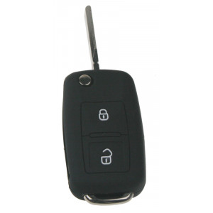 Silikonový obal pro klíč Škoda 2-tlačítkový, černý