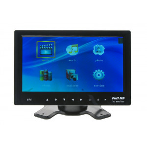 LCD monitor 7" na palubní desku s microSD/USB/FM modulátor/Bluetooth