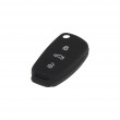 Silikonový obal pro klíč Audi 3-tlačítkový, černý