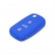 Silikonový obal pro klíč Audi 3-tlačítkový, modrý