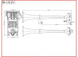 Singl-fanfára 450mm, 12V stálý tón s kompresorem