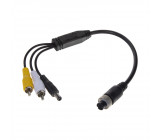 Kabel video 4pin samice/RCA samice