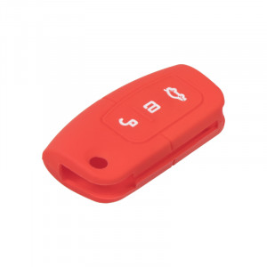 Silikonový obal pro klíč Ford 3-tlačítkový, červený