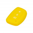 Silikonový obal pro klíč Kia 3-tlačítkový, žlutý