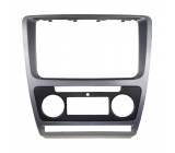 2DIN redukce pro Škoda Octavia 2009-2013 s Clima šedý