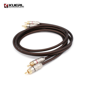 KUERL BLACK MID CINCH kabel 1m