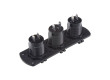 Trojitá zásuvka do panelu CL, 3x USB-A + 1x USB-C nabíječka