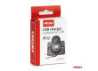 Vodotěsná nabíječka 2xUSB 12/24V s podsvícením