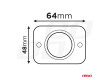 Vodotěsná nabíječka 2xUSB 12/24V s podsvícením