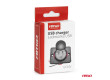 Vodotěsná nabíječka 2xUSB 12/24V s podsvícením