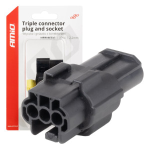 Sada vodotěsných konektorů 3P 2,2 mm