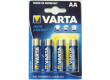 baterie alkalické tužkové VARTA AA blistr 4ks