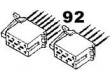 konektor ISO osazený dutinkami a vodiči