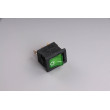 Přepínač podsvětlený 19x13mm zelený/malý/ 12V