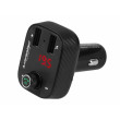 FM modulátor s voltmetrem a handsfree + 2x USB 