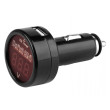 CL nabíječka 1x USB 2,1A max. DC 12-24V s voltmetr