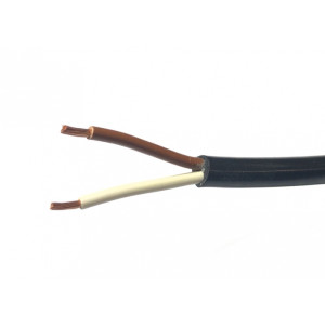 kabel 2x1,5mm2 plastový černý