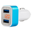 CL nabíječka 2xUSB + tester napětí akumulátoru