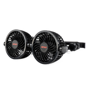 Ventilátor do auta pro opěrku hlavy s USB nabíječk