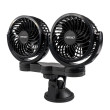 Ventilátor do auta s přísavkou 2x4" 24V