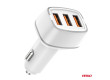 CL nabíječka do auta 2x USB-A + USB-C 32W 12/24V
