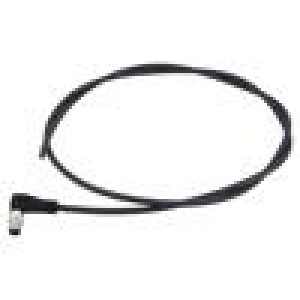 Kabel: pro snímače/automatizaci M8 PIN: 3 úhlový 1m zástrčka