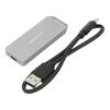 Box pro disky: M.2 PnP SATA III,USB 3.1 Mat.těl: hliník