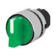 Přepínač: otočný 22mm Stab.pol: 1 zelená IP65 zvýšený 46 pol: 2