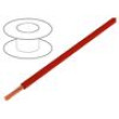 Vodič H07V-K lanko Cu 2,5mm2 PVC červená 450V,750V 100m