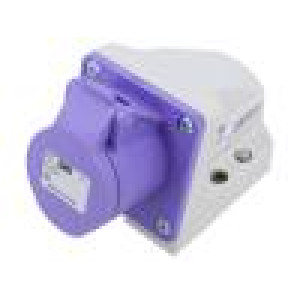 Konektor: napájecí AC zásuvka zásuvka 16A 24VAC IEC 60309