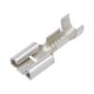 Faston: plochý 6,3mm 0,8mm zásuvka 1÷2,5mm2 krimpovací