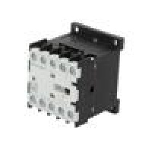 Stykač: 4-pólový NO x4 24VDC 12A na přípojnici DIN 6K W: 45mm