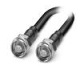 Kabel N vidlice,z obou stran FRNC stíněné konektory černá