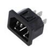 Konektor: napájecí AC zásuvka vidlice 10A 250VAC IEC 60320