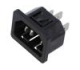 Konektor: napájecí AC zásuvka vidlice 10A 250VAC IEC 60320